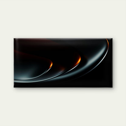 Dark Glare Edge Curve Wall Art Canvas Office Home Room Framed 120x60cm