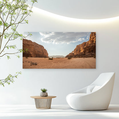 Wadi Rum Desert View Wall Art Canvas Office Home Room Framed 120x60cm
