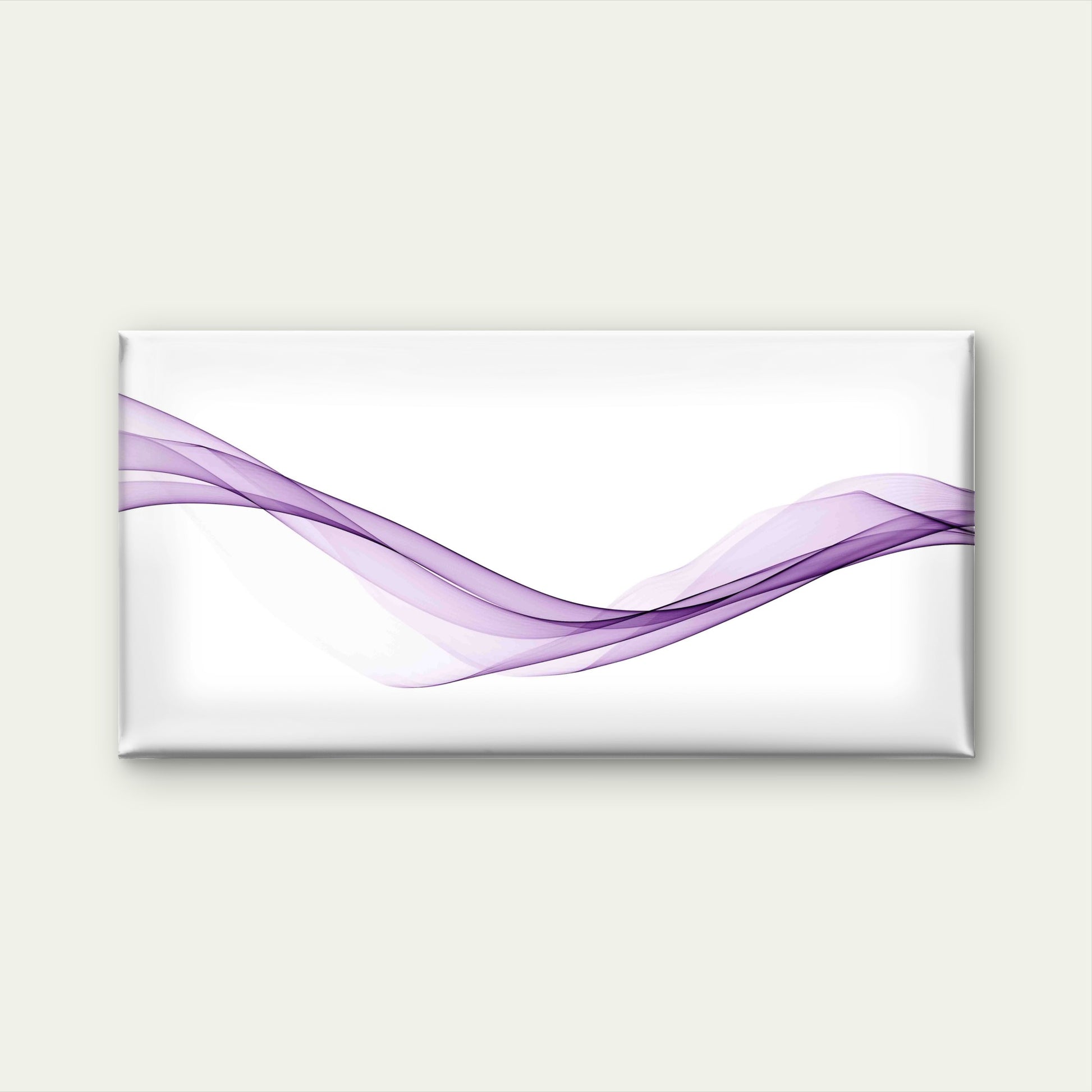 Dynamic Purple Wave Wall Art Canvas Office Home Room Framed 120x60cm - Bella Home Decor