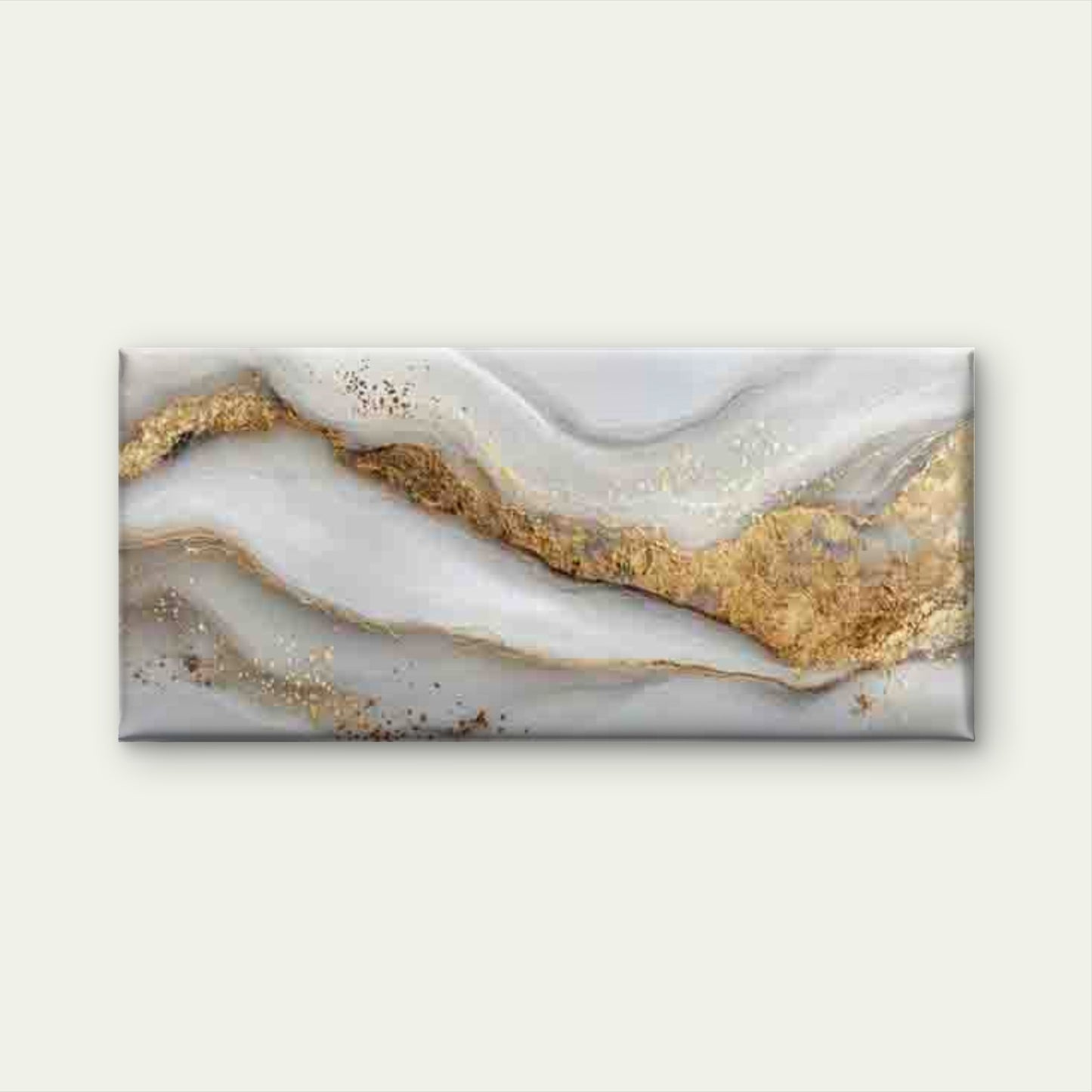Golden Accent Abstract Line Art Wall Art Canvas Office Home Room Framed 120x60cm