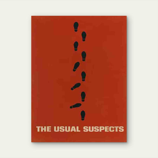 Artwork Featuring Red Footsteps 40x60cm Metal Print Ready to Hang