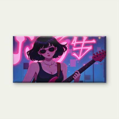 Electric Echoes Wall Art Canvas Office Home Room Framed 120x60cm - Bella Home Decor