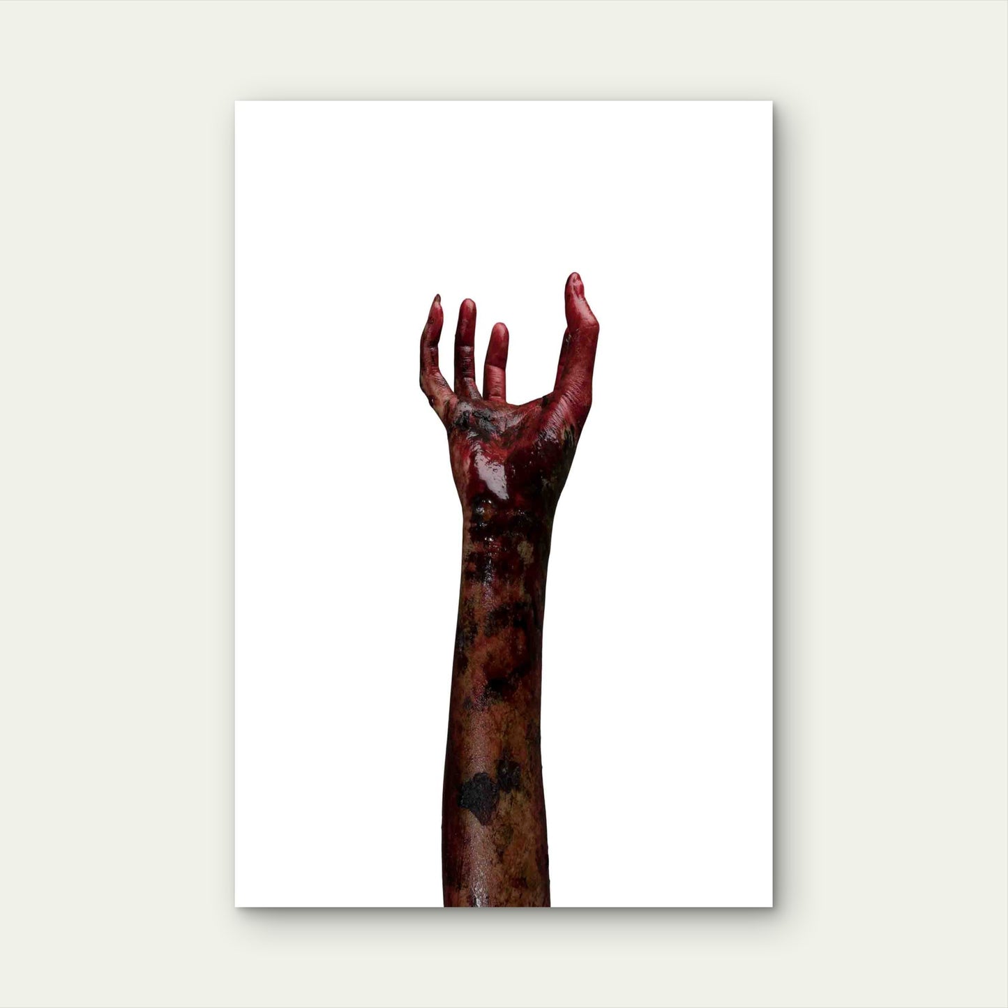 Blood Zombie Hands Zombie Theme Metal Print Ready to Hang