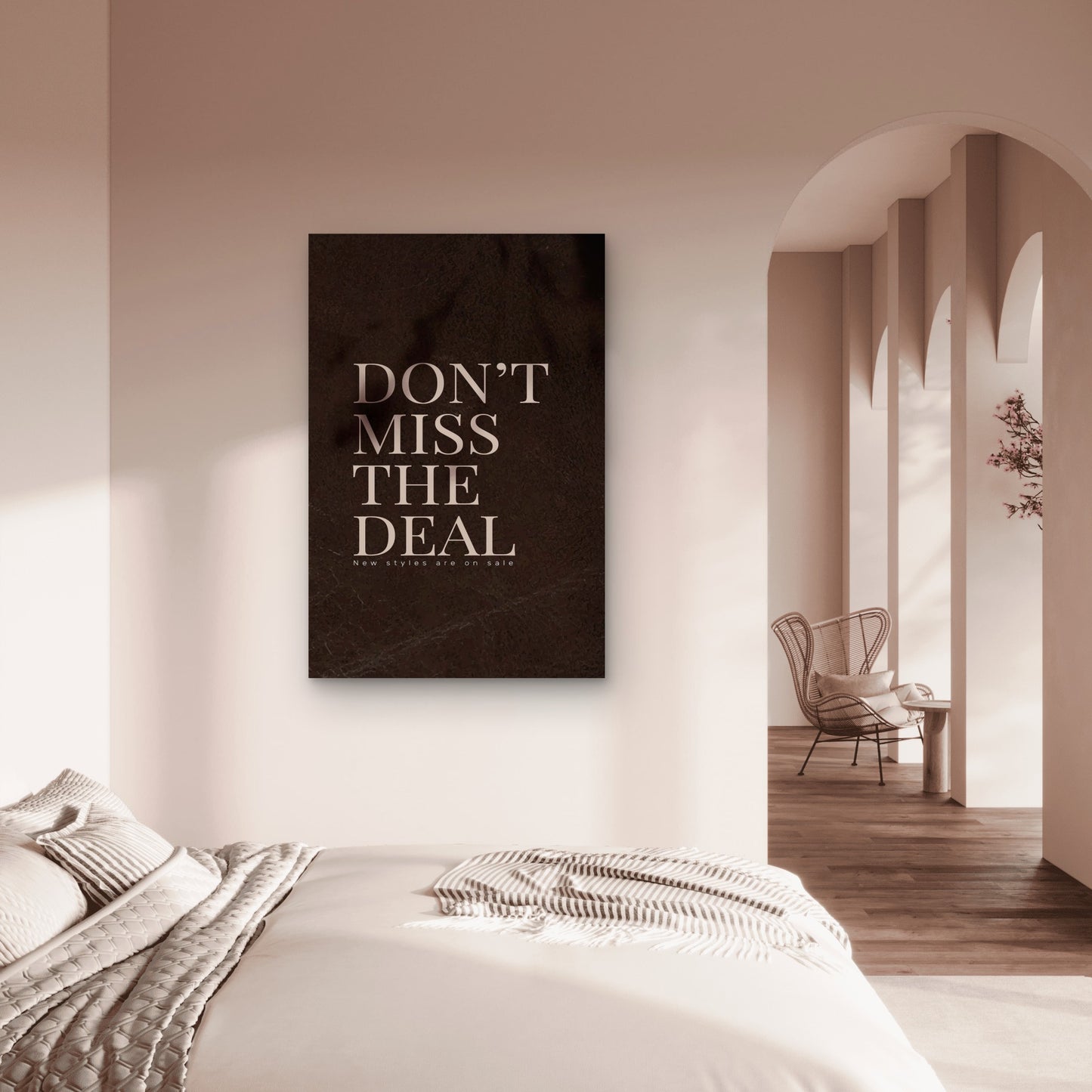 Do Not Miss The Deal Retail Store 5mm thick Plastic Poster Ready to Hang 90x60cm
