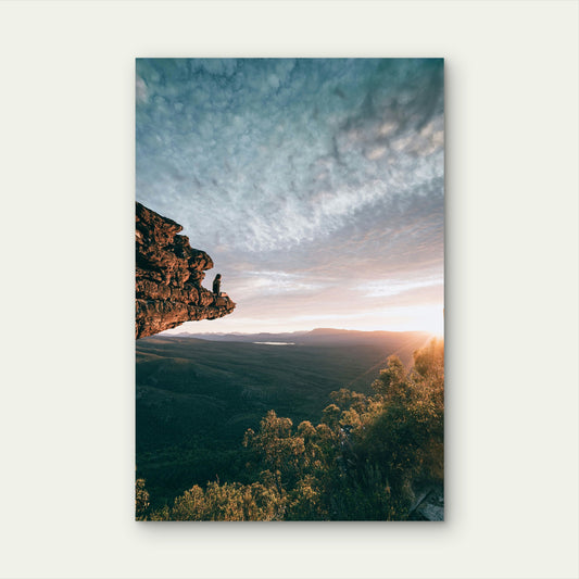 Grampians Boroka Lookout Sunrise Peak Art 40x60cm Metal Print Ready to Hang