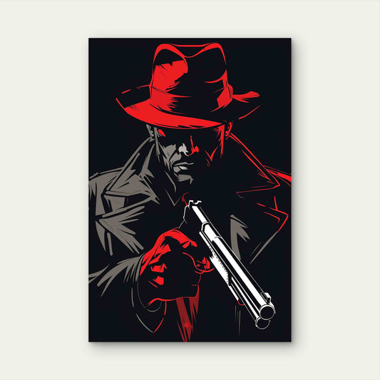 The Red Vengeance 60x90cm Metal Print Ready to Hang