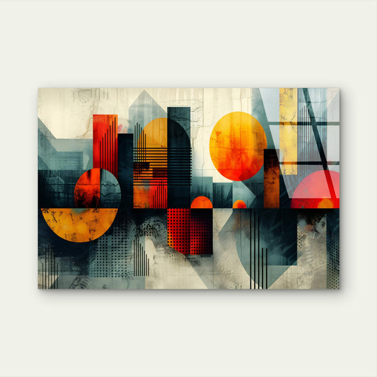 Geometric Abstract Architecture Acrylic Glass Printing Wall Art Australian Made Quality