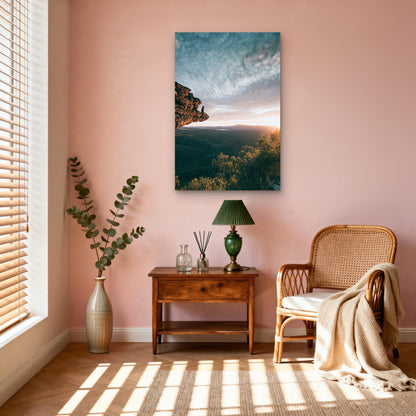 Grampians Boroka Lookout Sunrise Peak Art 40x60cm Metal Print Ready to Hang