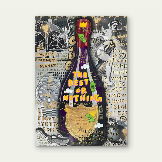Gold Coins And Cash Filled Hamburger 40x60cm Metal Print Ready to Hang