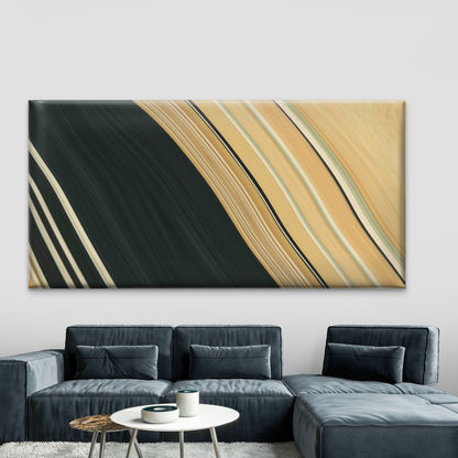 Abstract Wavy Background Wall Art Canvas Office Home Room Framed 120x60cm