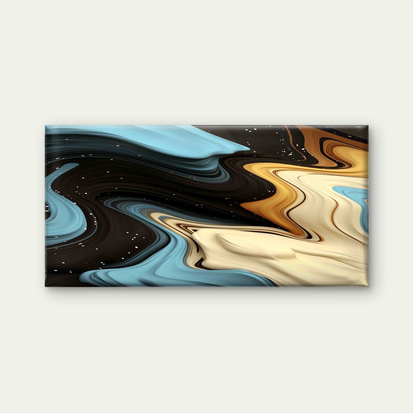 Abstract Ink Art Background Wall Art Canvas Office Home Room Framed 120x60cm - Bella Home Decor