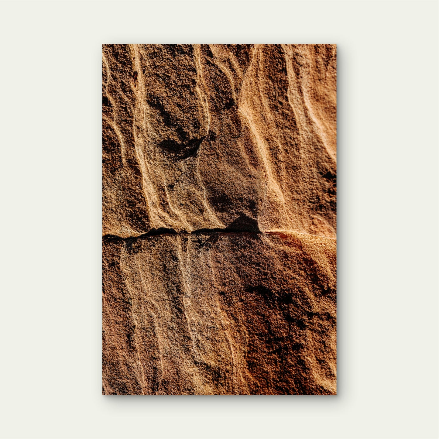 Sandstone Illustration 40x60cm Metal Print Ready to Hang
