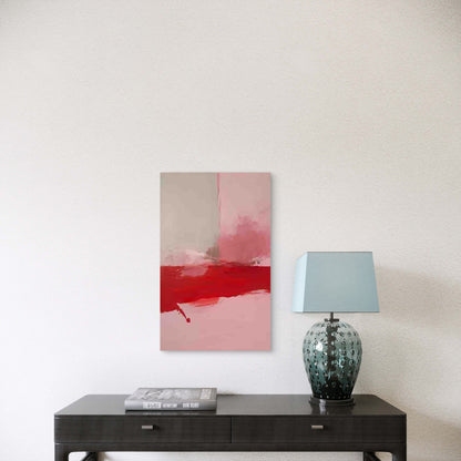 Abstract Pink and Red Gradient 60x90cm Metal Print Ready to Hang