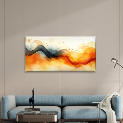 Abstract Colorful Wave Design Wall Art Canvas Office Home Room Framed 120x60cm - Bella Home Decor