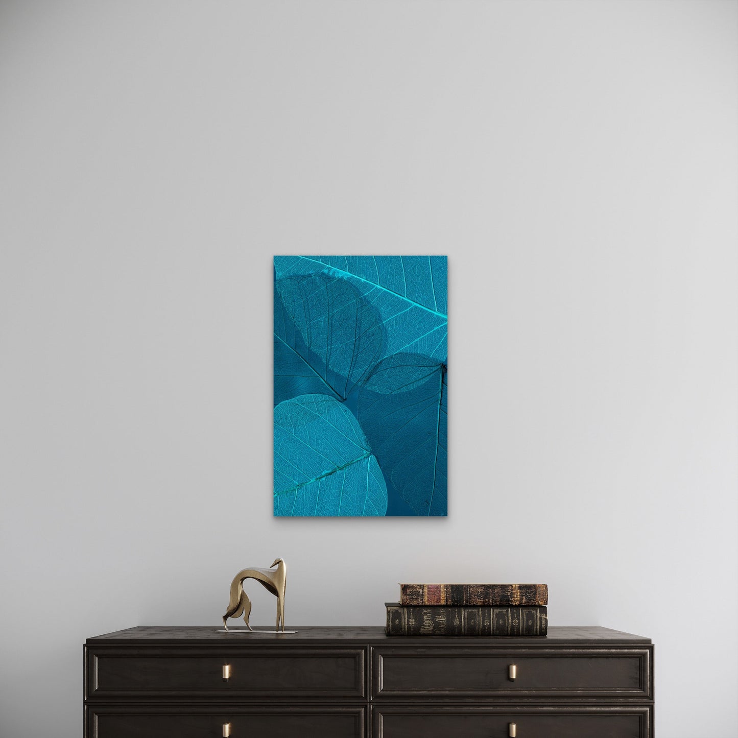 Pipal Leaf Skeletons 60x90cm Metal Print Ready to Hang