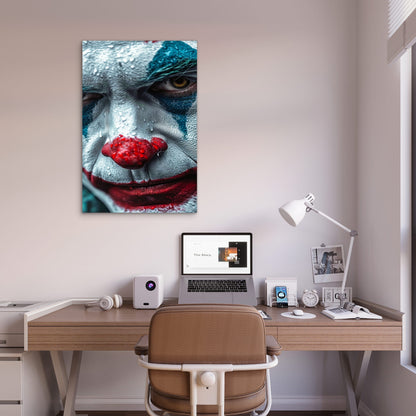 Joker Movie Rain Face Joaquin Phoenix 40x60cm Metal Print Ready to Hang