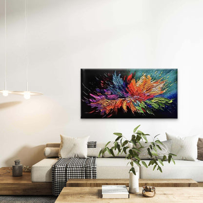 Abstract of A Colorful Flower Wall Art Canvas Office Home Room Framed 120x60cm - Bella Home Decor