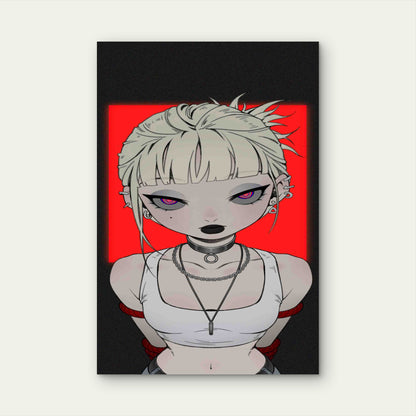 Cool Chinese Girl Metal Print Ready to Hang