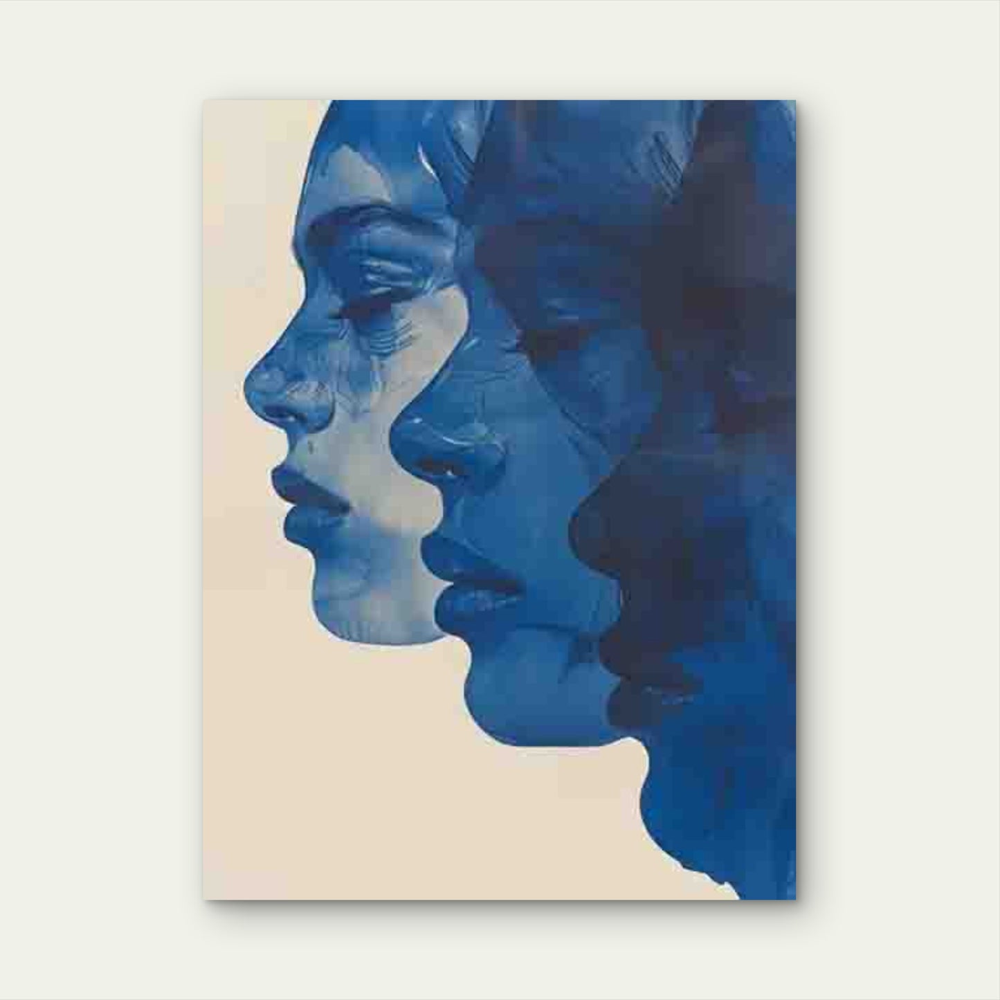 Abstract Portrait Metal Print Ready to Hang - Bella Home Decor