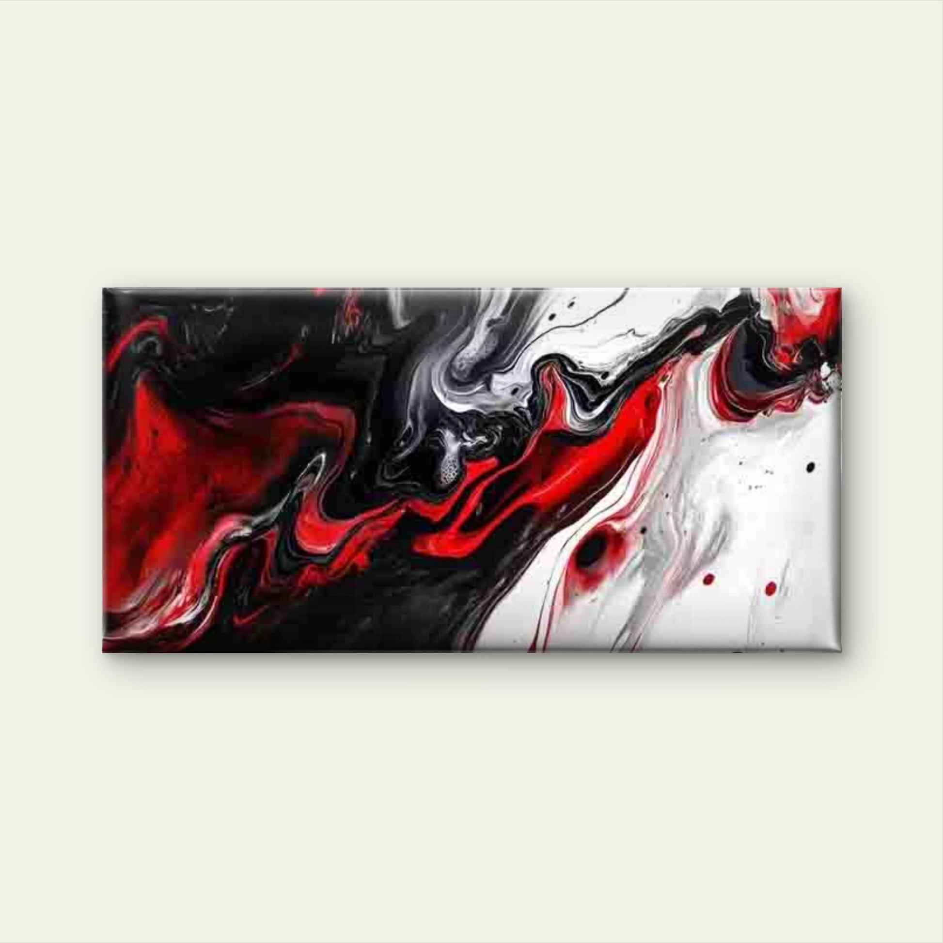 Abstract Art Dynamic Flow Wall Art Canvas Office Home Room Framed 120x60cm - Bella Home Decor