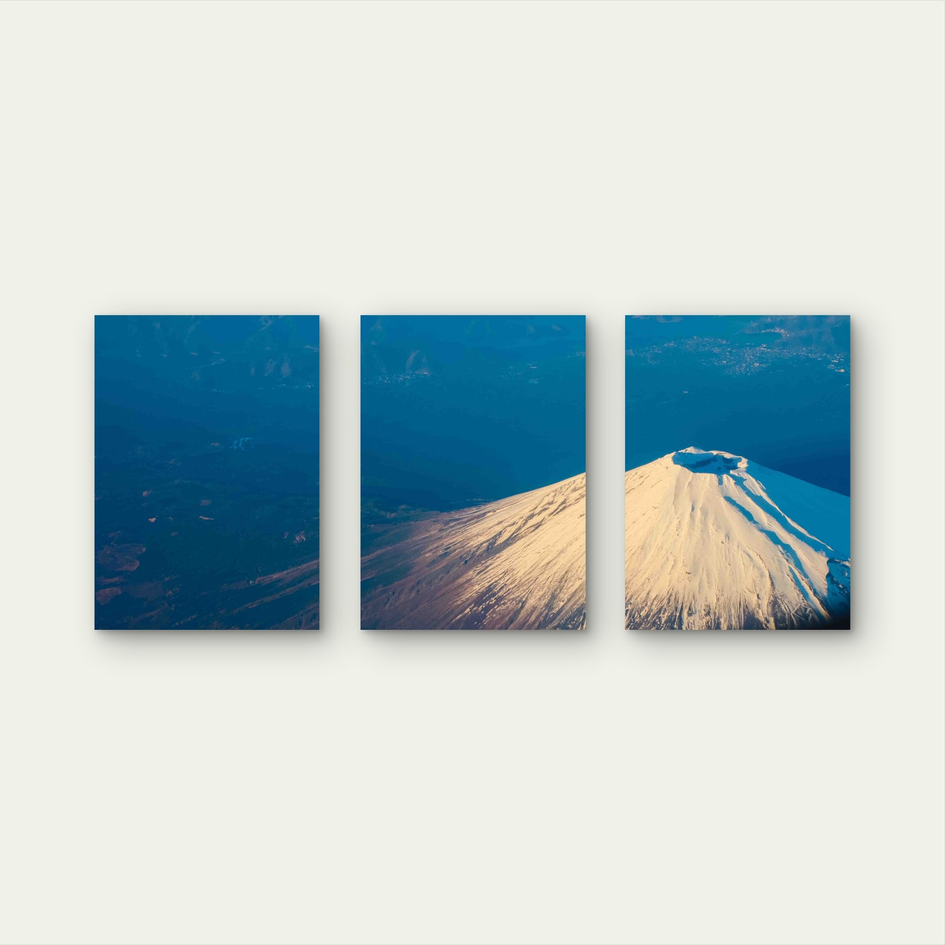 3pcs Japan World Nature Outdoor Metal Print Ready to Hang Art