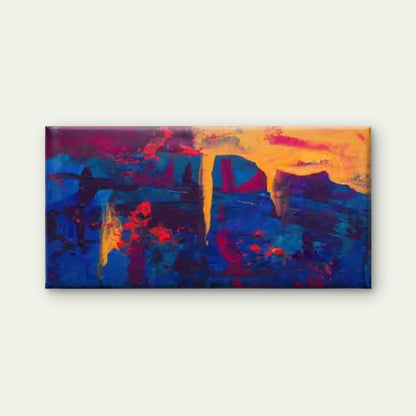 Featuring Abstract Color Splash Wall Art Canvas Office Home Room Framed 120x60cm - Bella Home Decor