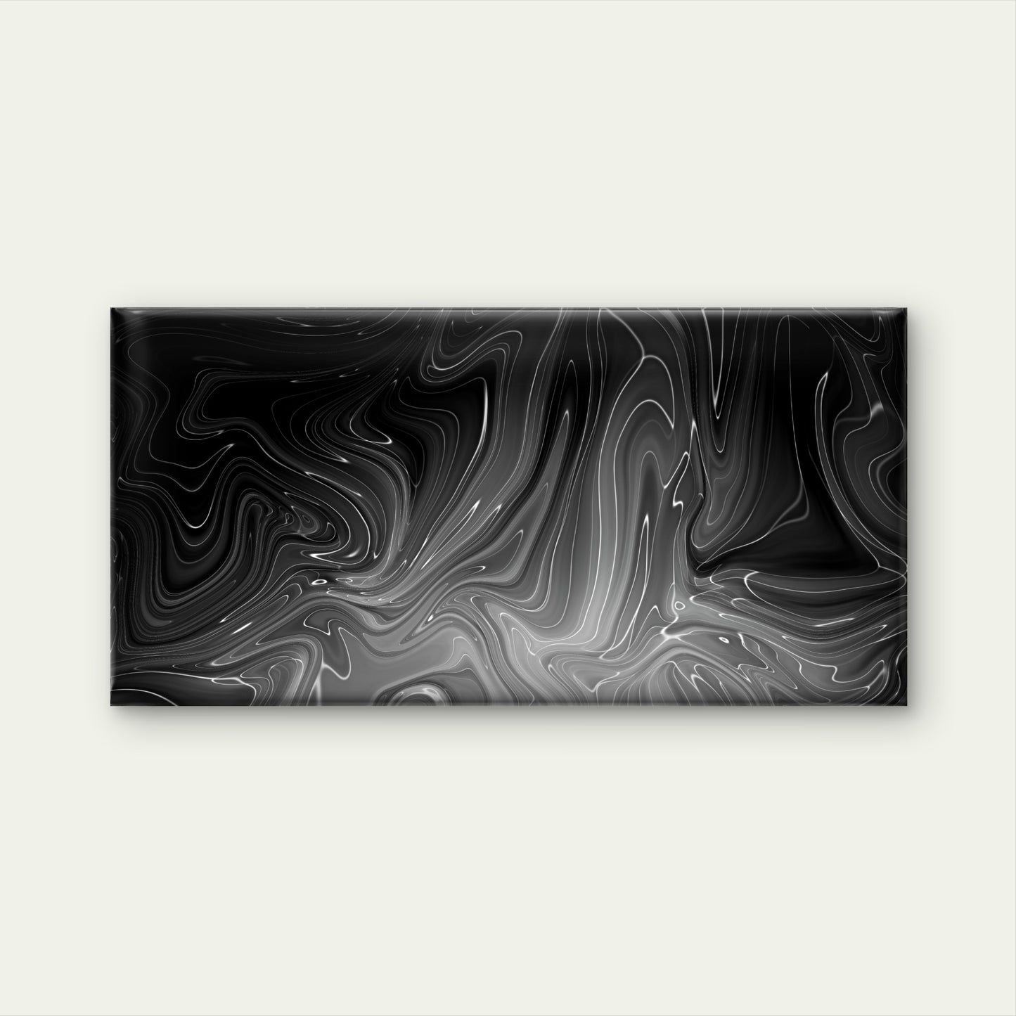 Black White Liquid Marble Wall Art Canvas Office Home Room Framed 120x60cm