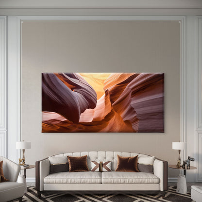Sandstone Canyon Formations Wall Art Canvas Office Home Room Framed 120x60cm