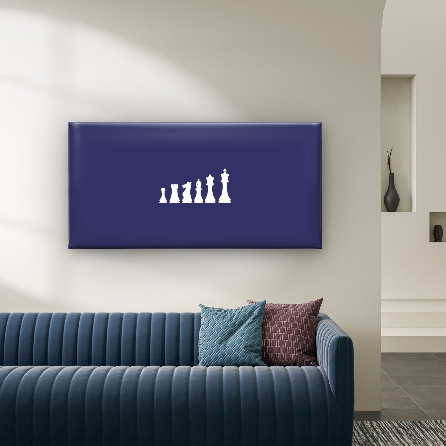 Power On The Chess Board Wall Art Canvas Office Home Room Framed 120x60cm