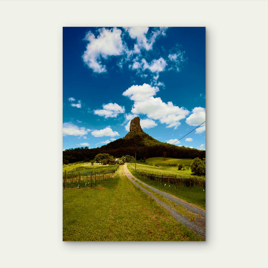 Mount Coonowrin Winery Queensland Scenery 40x60cm Metal Print Ready to Hang