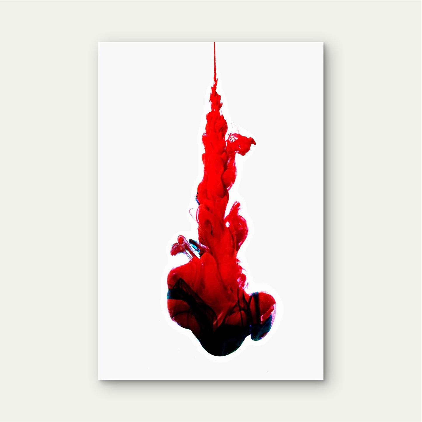 Paint In Water Color Liquid Metal Print Ready to Hang