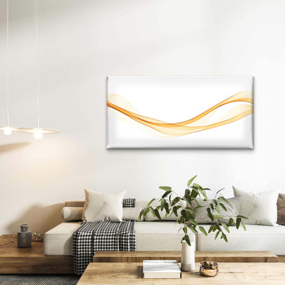 Gold Color Abstract Transparent Wall Art Canvas Office Home Room Framed 120x60cm - Bella Home Decor