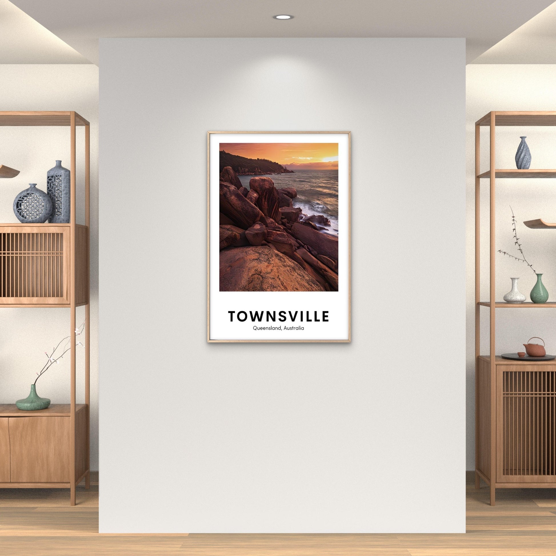 Queensland Coastal Travel Print Travel Poster Print Wall Art - Bella Home Decor