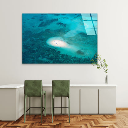 Ocean Coast Landscape Tempered Glass Printing Wall Art Australian Made Quality