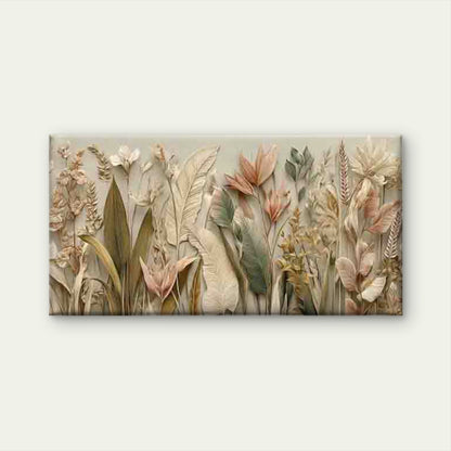 Abstract Design of Autumn Plant Wall Art Canvas Office Home Room Framed 120x60cm