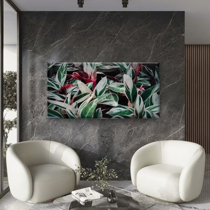 Abstract Background Flowers Wall Art Canvas Office Home Room Framed 120x60cm - Bella Home Decor