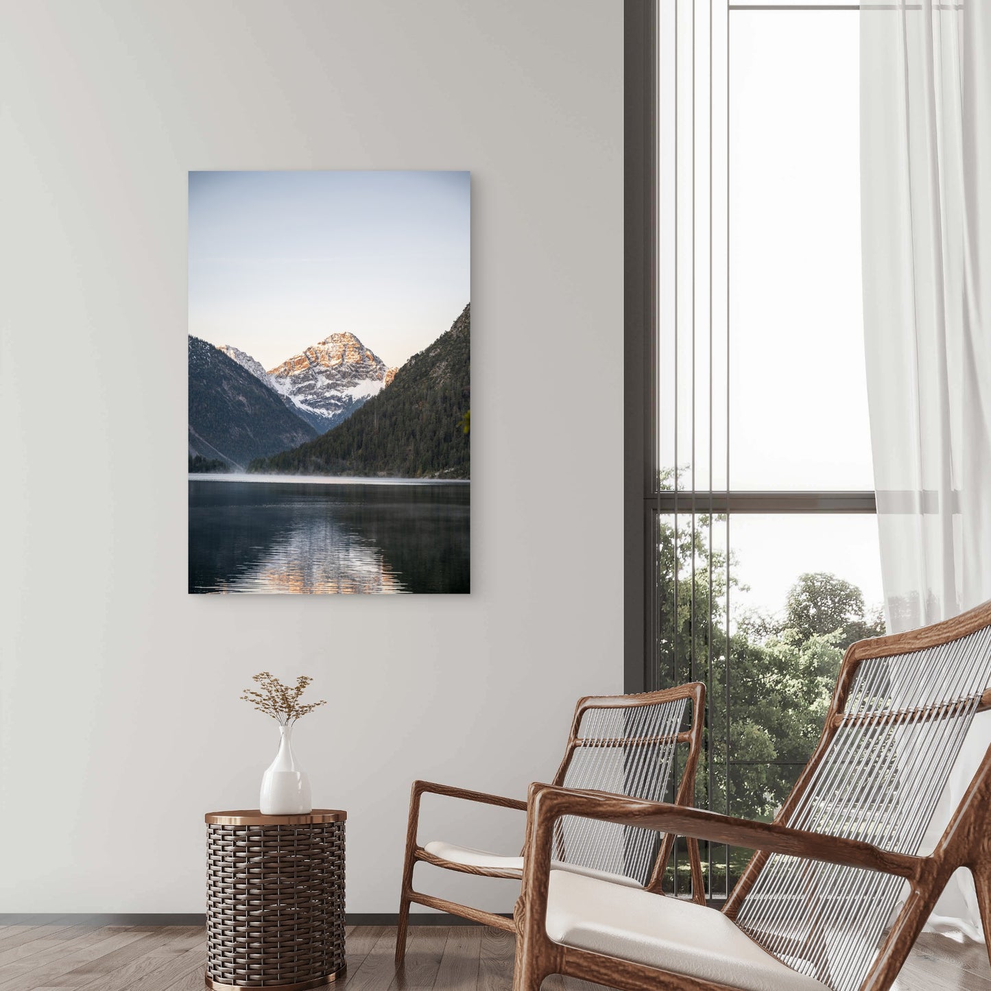 Beautiful Mountainous Landscape Austria 60x90cm Metal Print Ready to Hang