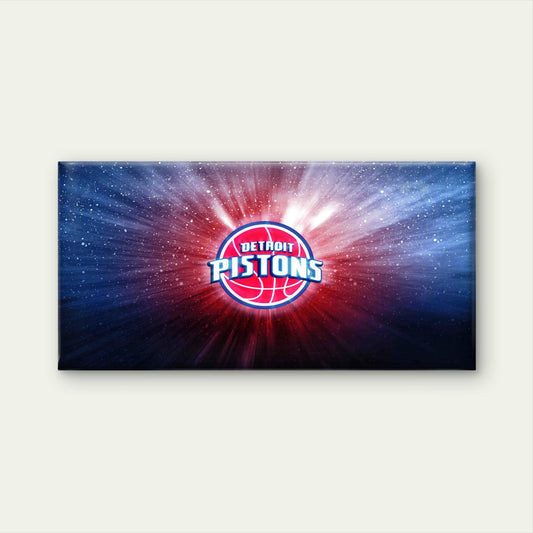 Cosmic Red Blue Basketball Wall Art Canvas Office Home Room Framed 120x60cm