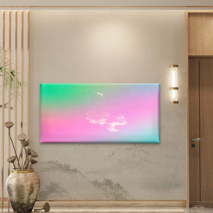 Beautiful Sky With Clouds Wall Art Canvas Office Home Room Framed 120x60cm