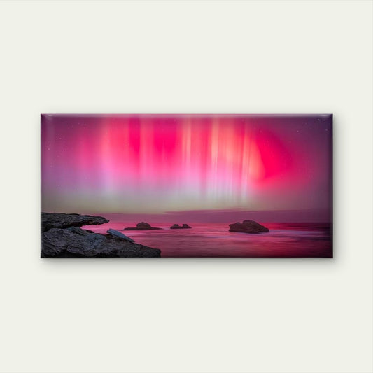 Aurora Borealis Landscape Wall Art Canvas Office Home Room Framed 120x60cm