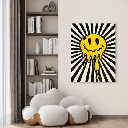 Dripping Smile 40x60cm Metal Print Ready to Hang