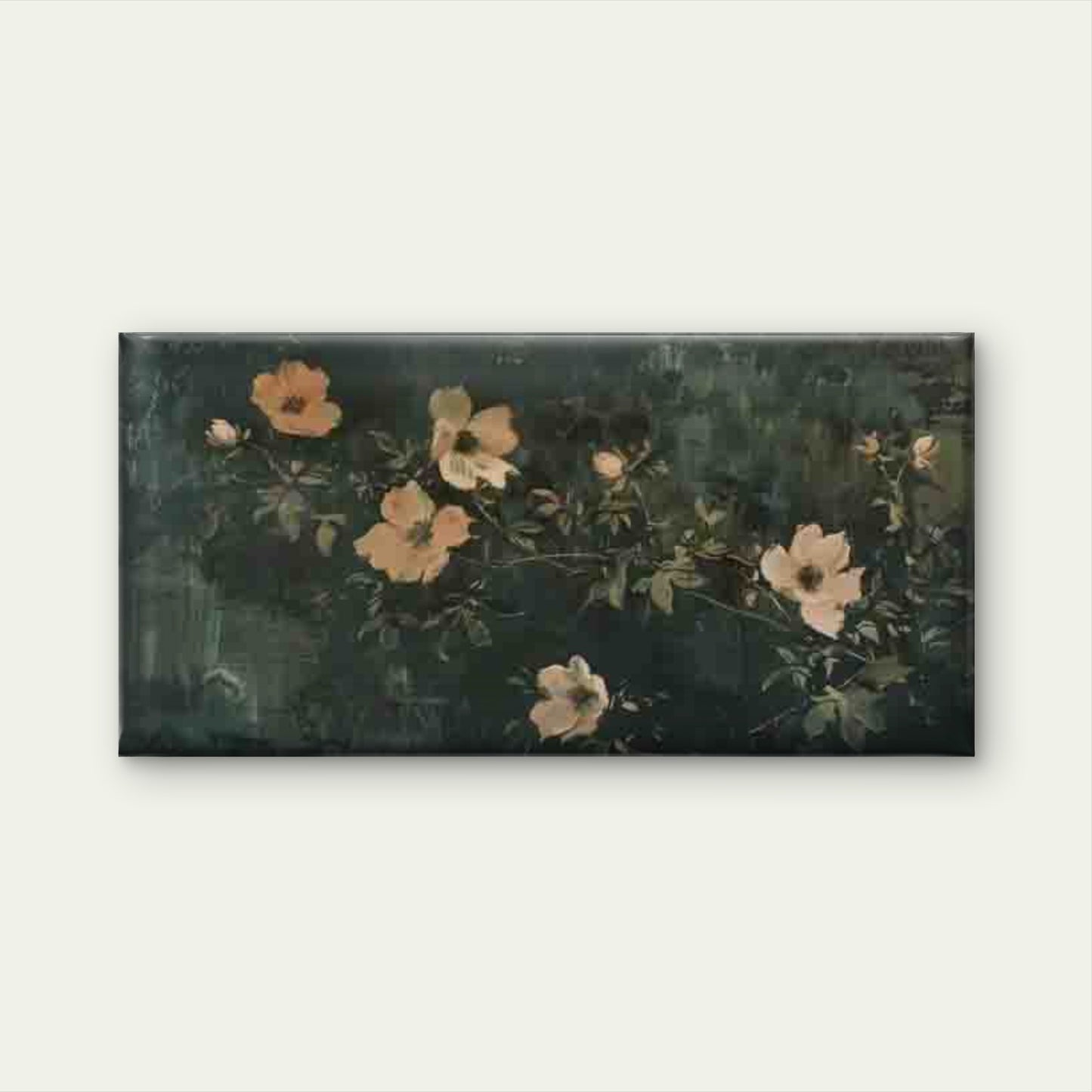 Vintage Modern Botanical Floral Wall Art Canvas Office Home Room Framed 120x60cm