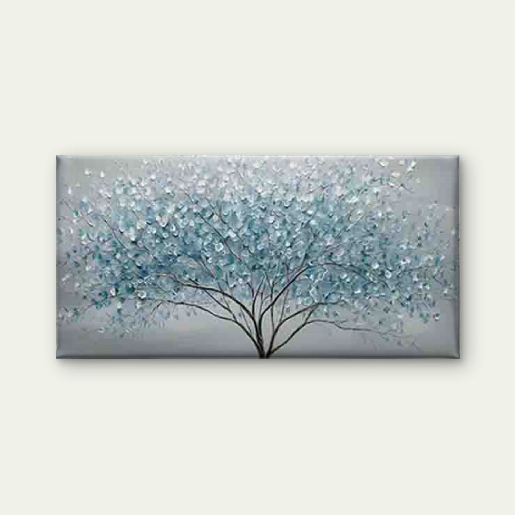 Abstract Tree Pattern Featuring Wall Art Canvas Office Home Room Framed 120x60cm - Bella Home Decor