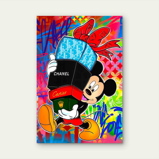 Fashion Mouse Professional Graffiti 40x60cm Metal Print Ready to Hang