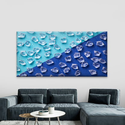 Abstract Crystal Texture Wall Art Canvas Office Home Room Framed 120x60cm