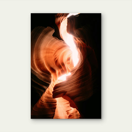 Moment Inside Antelope Canyon 60x90cm Metal Print Ready to Hang
