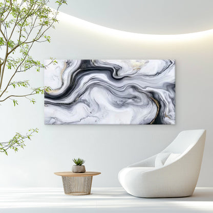 Abstract Marble Flow Art Wall Art Canvas Office Home Room Framed 120x60cm