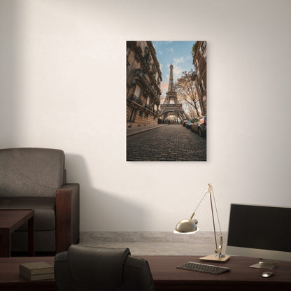 View Of The Eiffel Tower In Paris France 60x90cm Metal Print Ready to Hang