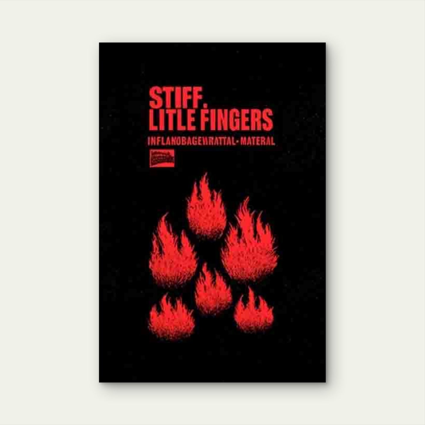 Burning Little Fingers Band Metal Print Ready to Hang