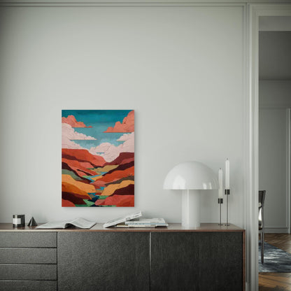 Southwest Desert Landscape 60x90cm Metal Print Ready to Hang